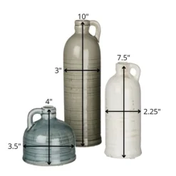 Earth Tones Jug Vases, Set Of 3-Kirkland's Home Clearance