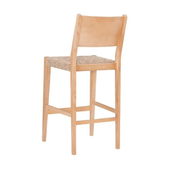 Earthy Basketweave Rubberwood Bar Stools, Set Of 2-Kirkland's Home Flash Sale