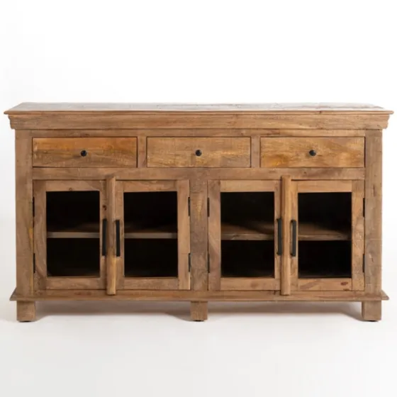 Easton Mango Wood 4-Door Cabinet-Kirkland's Home Cheap