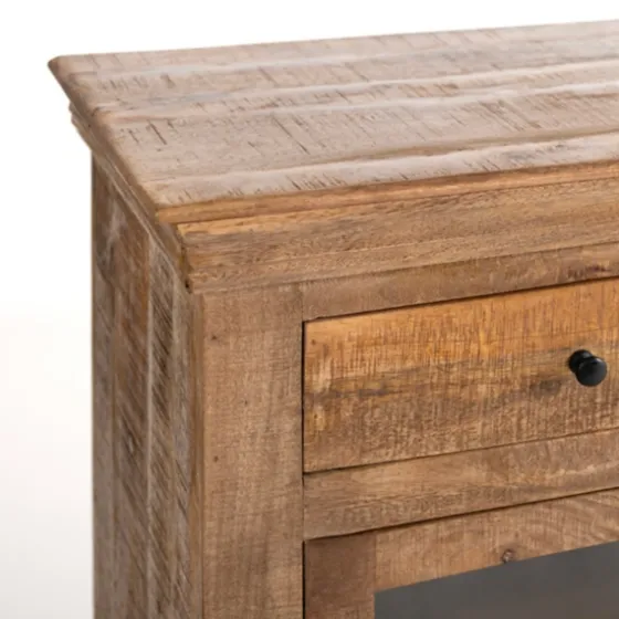 Easton Mango Wood 4-Door Cabinet-Kirkland's Home Cheap