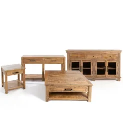 Easton Mango Wood 4-Door Cabinet-Kirkland's Home Cheap