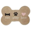 Eat Play Love Bone-Shaped Pet Bowl Mat-Kirkland's Home Cheap