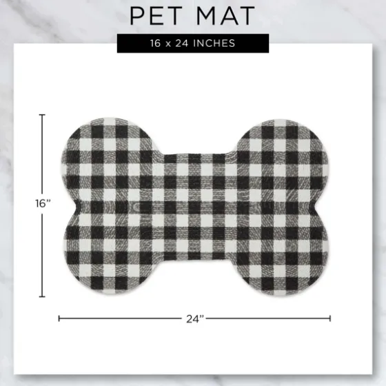 Eat Play Love Bone-Shaped Pet Bowl Mat-Kirkland's Home New