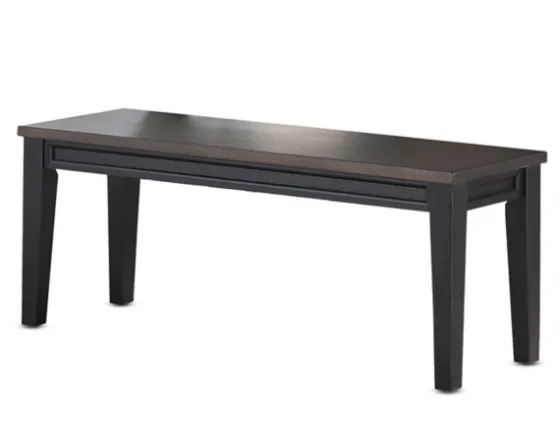 Ebony And Driftwood Two-Tone Bench-Kirkland's Home Flash Sale