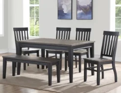 Ebony And Driftwood Two-Tone Bench-Kirkland's Home Flash Sale