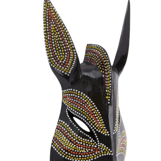 Ebony Dot Art Zebra Mask Wall Sculpture-Kirkland's Home Cheap