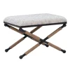 Eclectic Black And White Striped X Frame Stool-Kirkland's Home Cheap