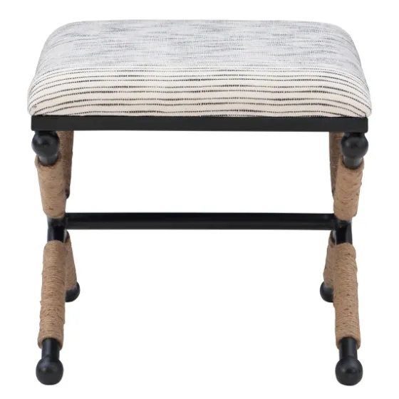Eclectic Black And White Striped X Frame Stool-Kirkland's Home Cheap
