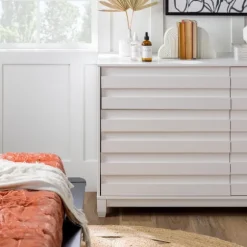 Eco Pine Wood Channeled Drawer Dresser-Kirkland's Home Clearance