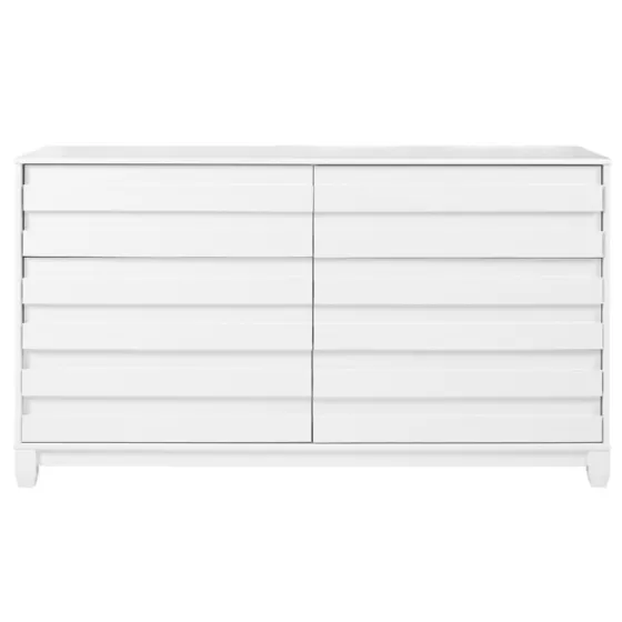 Eco Pine Wood Channeled Drawer Dresser-Kirkland's Home Clearance