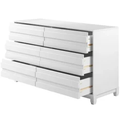 Eco Pine Wood Channeled Drawer Dresser-Kirkland's Home Clearance
