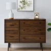 Eden Dark Walnut Tapered Legs Dresser-Kirkland's Home Clearance