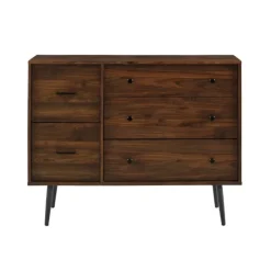 Eden Dark Walnut Tapered Legs Dresser-Kirkland's Home Clearance