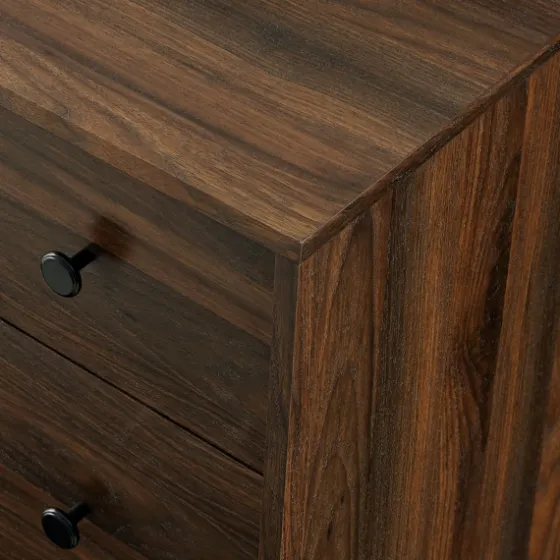 Eden Dark Walnut Tapered Legs Dresser-Kirkland's Home Clearance