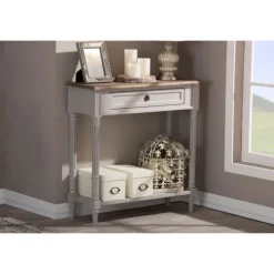 Edward Gray Mindi Wood Fluted Console Table-Kirkland's Home Best