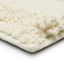 Eggshell Asymmetrical Cotton Bath Mat, 34 In.-Kirkland's Home Clearance