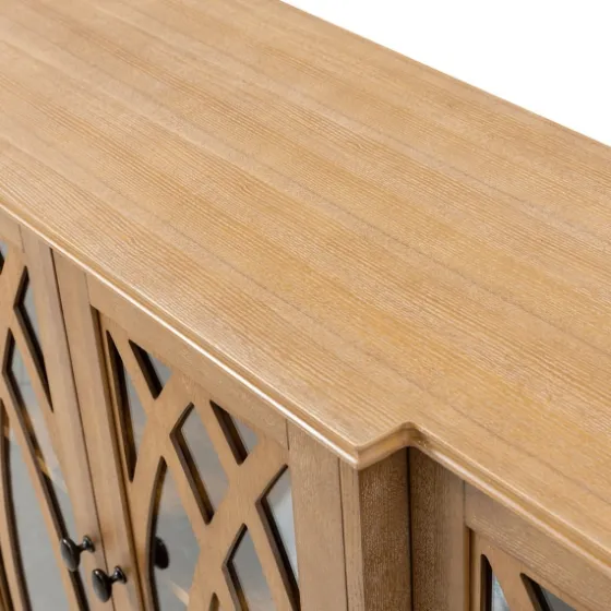 Eleanora Acorn Wood 4-Door Sideboard-Kirkland's Home Cheap