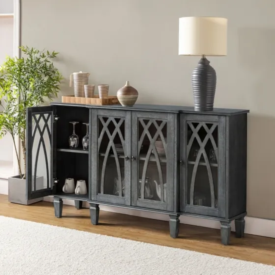 Eleanora Wood 4-Door Sideboard-Kirkland's Home Flash Sale