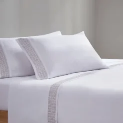 Elegant Geo Hem Microfiber 4-Pc. King Sheet Set-Kirkland's Home Flash Sale