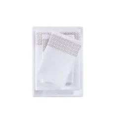 Elegant Geo Hem Microfiber 4-Pc. Queen Sheet Set-Kirkland's Home Online
