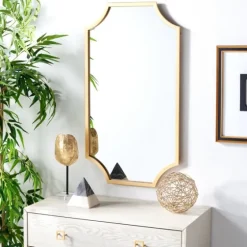 Elenin Gold Scalloped Wall Mirror-Kirkland's Home Clearance