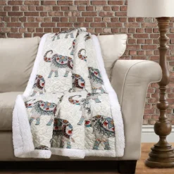 Elephant Sherpa Throw Blanket-Kirkland's Home Fashion
