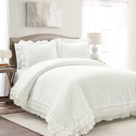 Ella Ruffle 3-Pc. Full/Queen Duvet Set-Kirkland's Home Best