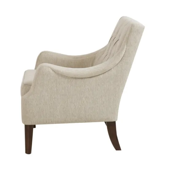Elle Tufted Cream Accent Chair-Kirkland's Home Clearance