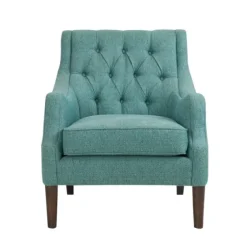Elle Tufted Teal Accent Chair-Kirkland's Home Best Sale