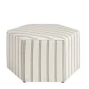 Ellen Stripe Martha Stewart Cocktail Ottoman-Kirkland's Home Fashion