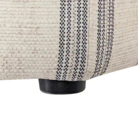 Ellen Stripe Martha Stewart Cocktail Ottoman-Kirkland's Home Fashion