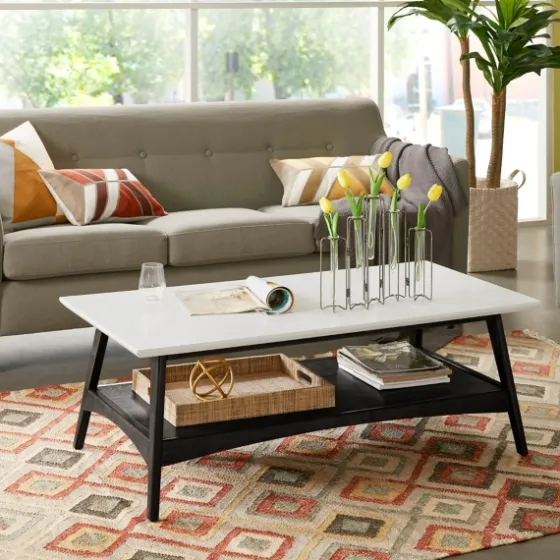 Ellis Black And White Wood Coffee Table-Kirkland's Home Best Sale