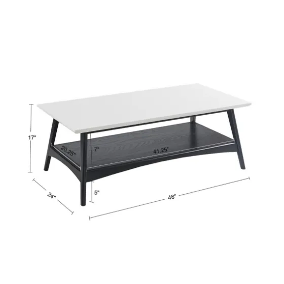 Ellis Black And White Wood Coffee Table-Kirkland's Home Best Sale