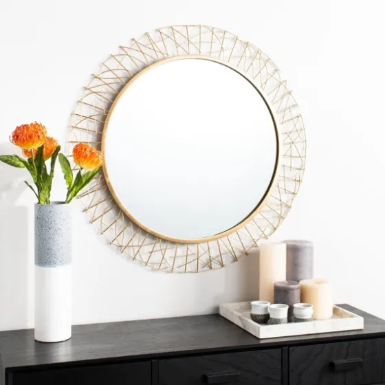 Elsie Gold Abstract Wall Mirror-Kirkland's Home Cheap