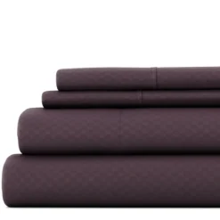 Embossed Checkered 3-Pc. Twin Sheet Set-Kirkland's Home Discount