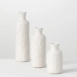 Embossed Scrolling 3-Pc. Vase Set-Kirkland's Home Sale