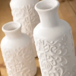 Embossed Scrolling 3-Pc. Vase Set-Kirkland's Home Sale