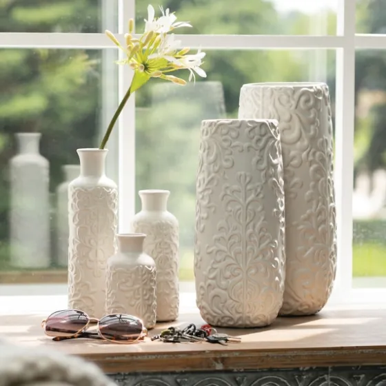 Embossed Scrolling 3-Pc. Vase Set-Kirkland's Home Sale