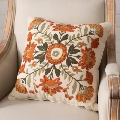 Embroidered Floral Kaysari Pillow-Kirkland's Home Discount