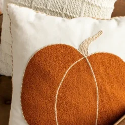 Embroidered Pumpkin Pillow-Kirkland's Home Cheap