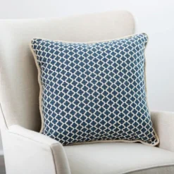 Embroidered Rope Edge French Claudia Pillow-Kirkland's Home Sale