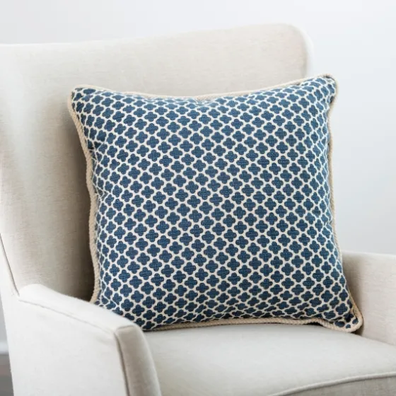 Embroidered Rope Edge French Claudia Pillow-Kirkland's Home Sale