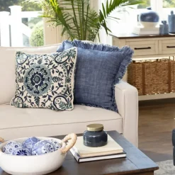 Embroidered Rope Edge French Claudia Pillow-Kirkland's Home Sale
