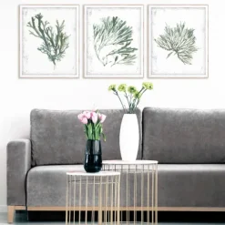 Emerald Coral I 3-Pc. Framed Art Print Set-Kirkland's Home Flash Sale