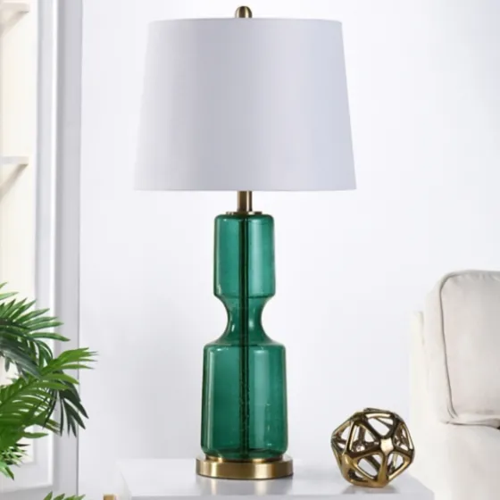 Emerald Seeded Glass Table Lamp-Kirkland's Home Store