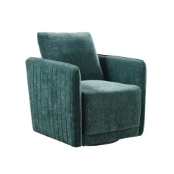 Emerald Textured Arm Swivel Accent Chair-Kirkland's Home Fashion