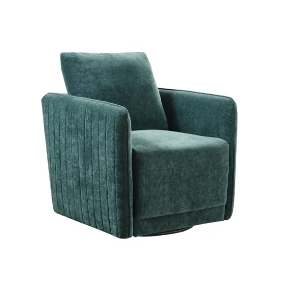 Emerald Textured Arm Swivel Accent Chair-Kirkland's Home Fashion