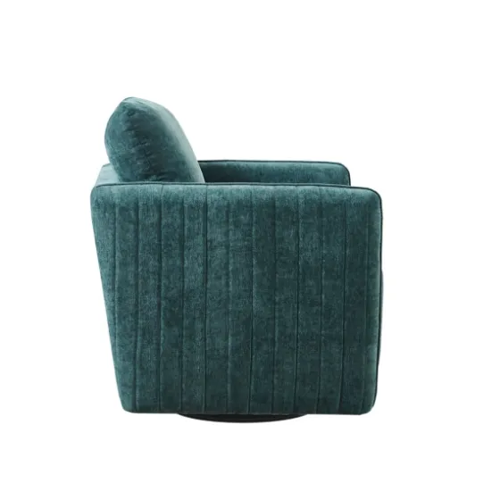 Emerald Textured Arm Swivel Accent Chair-Kirkland's Home Fashion