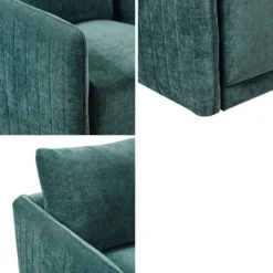 Emerald Textured Arm Swivel Accent Chair-Kirkland's Home Fashion