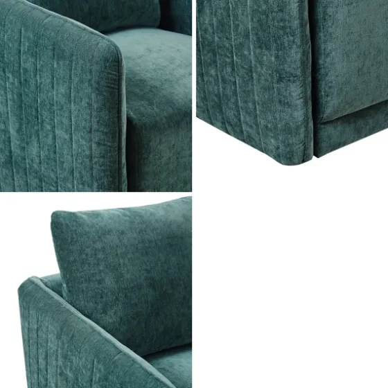 Emerald Textured Arm Swivel Accent Chair-Kirkland's Home Fashion